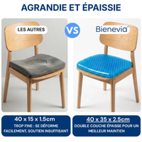 Coussin assise en gel pour bureau voiture et fauteuil