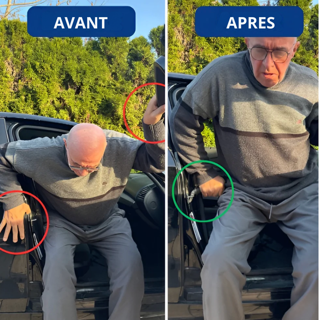 Poignee assistance voiture avec brise-vitre de securite