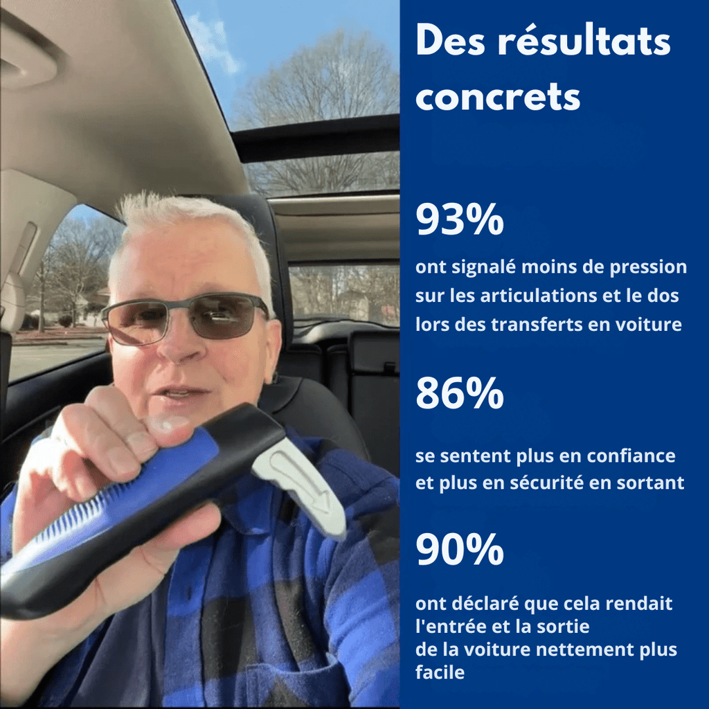 Poignee d'appui voiture pour sortir sans douleur