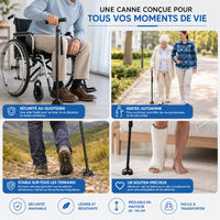 Canne de marche ergonomique pour personnes agees